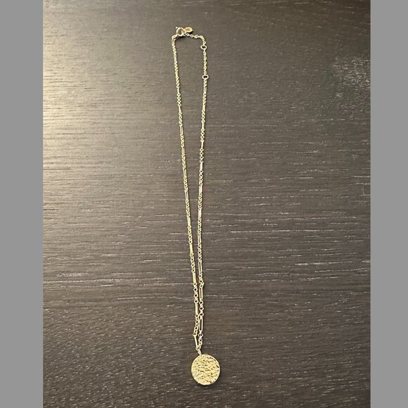 Gorjana Banks Gold Coin Pendant Necklace - Picture 1 of 2
